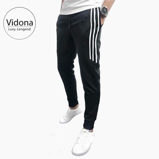 QUẦN THỂ THAO NAM, QUẦN NỈ NAM 3 SỌC NGẮN BÓ CÔN