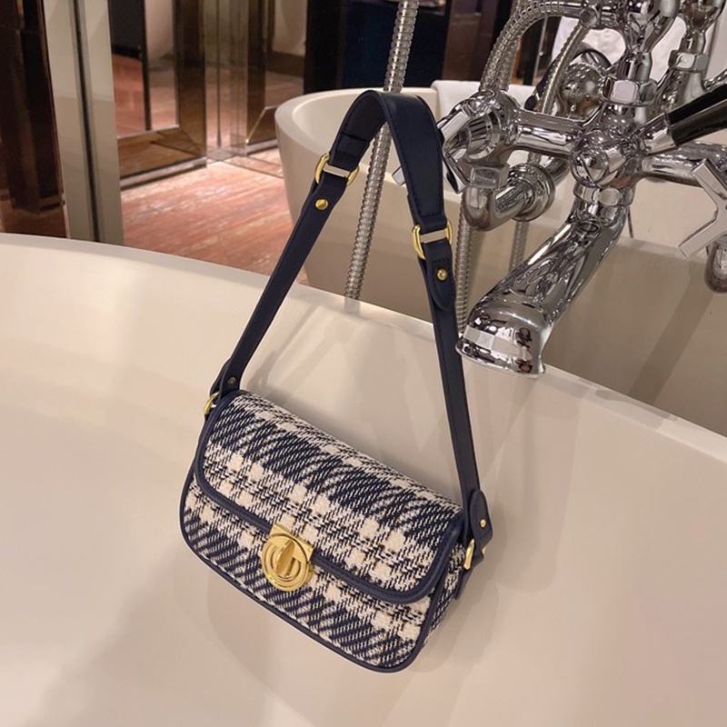 Túi đeo chéo IELGY họa tiết caro chất lượng cao dễ phối đồ sành điệu cho nữ