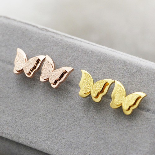 Bông Tai Bướm Cát Titan Ko Đen TT 2569