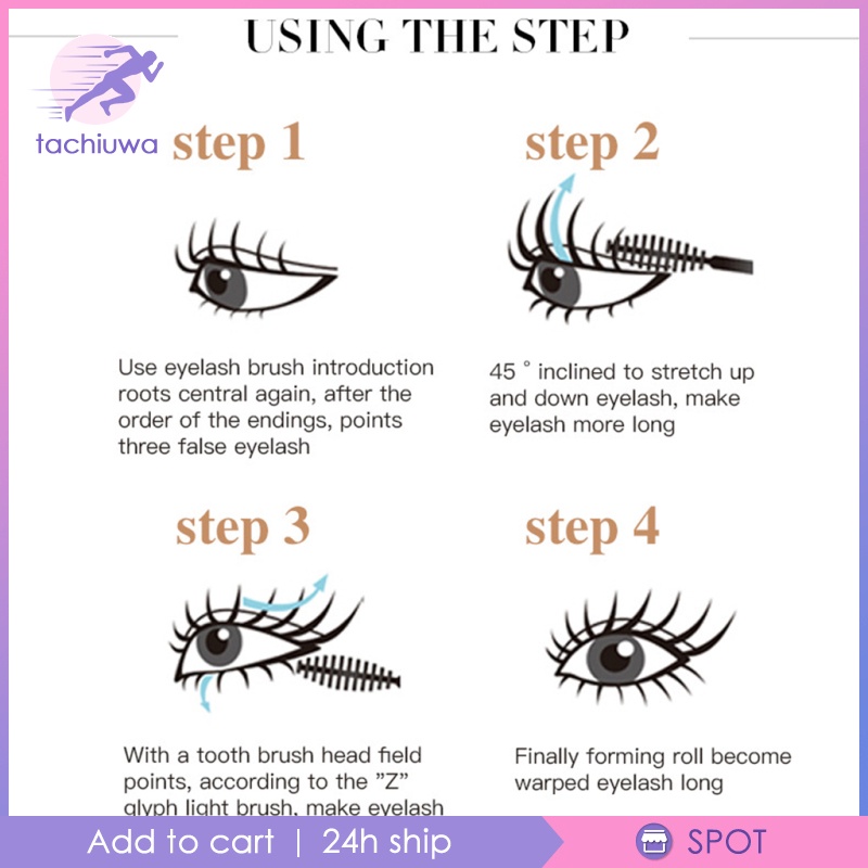 (Hàng Mới Về) Mascara 4d Chống Thấm Nước Không Vón Cục Chuốt Dài Mi 8ml