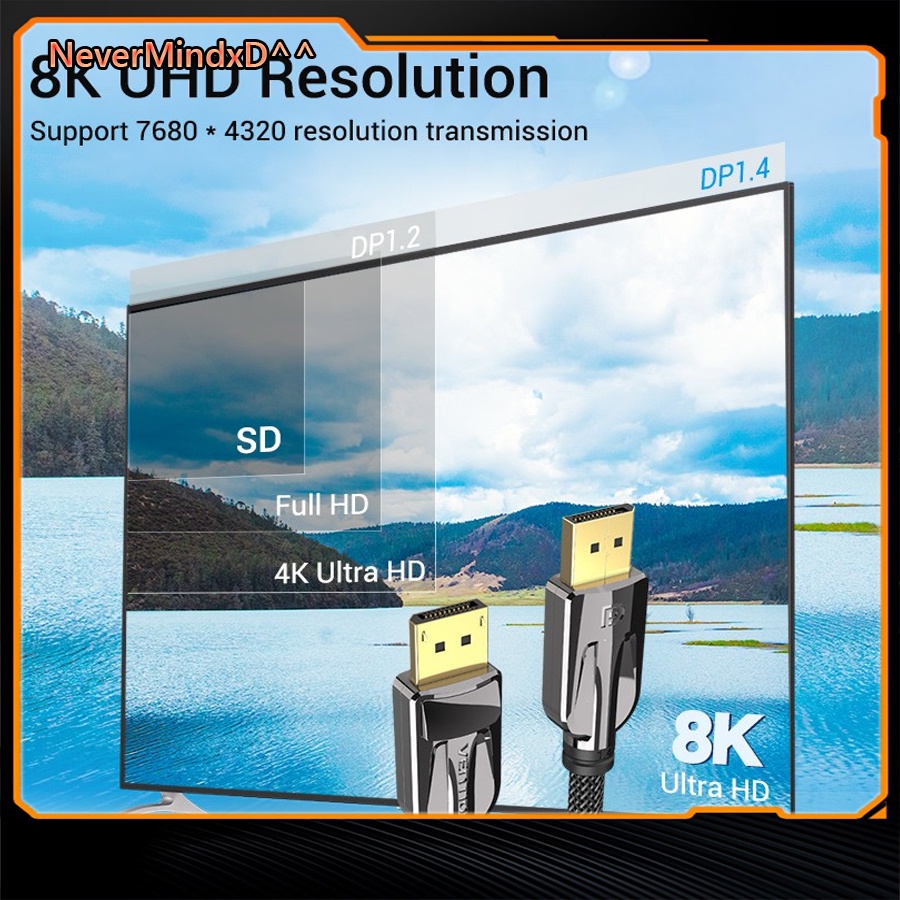 Dây cáp Displayport 1.4 Vention 8K 60hz