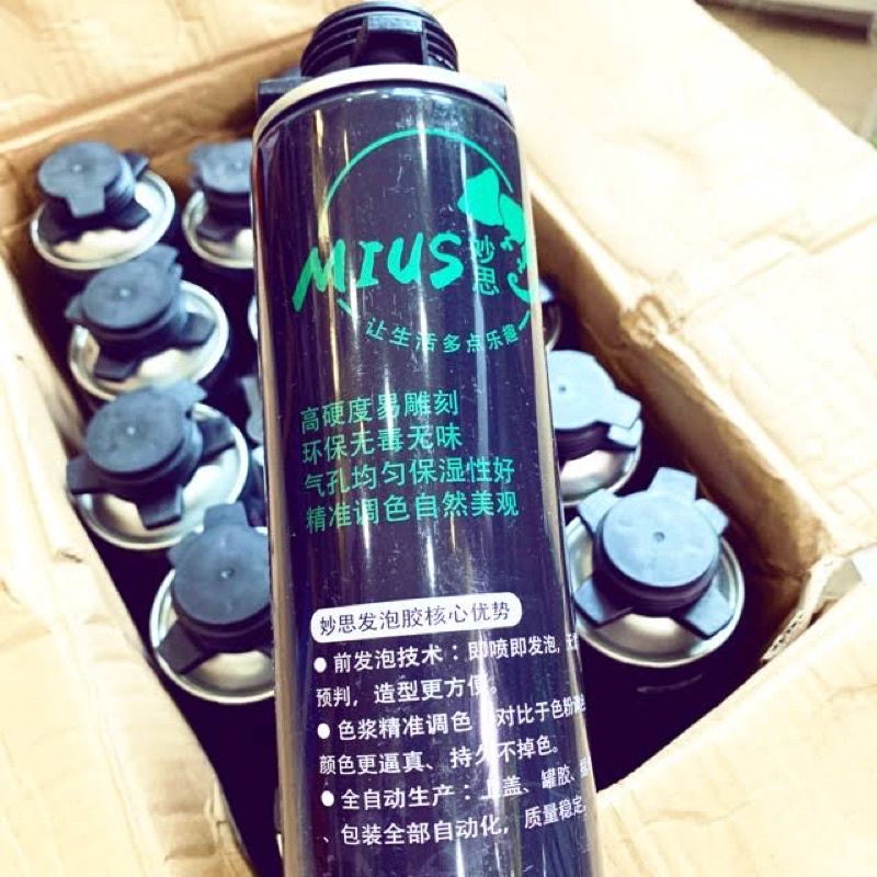 Chai Foam tạo BackGroup Mius - houyi -Chai dạng xịt, bọt 750 ml