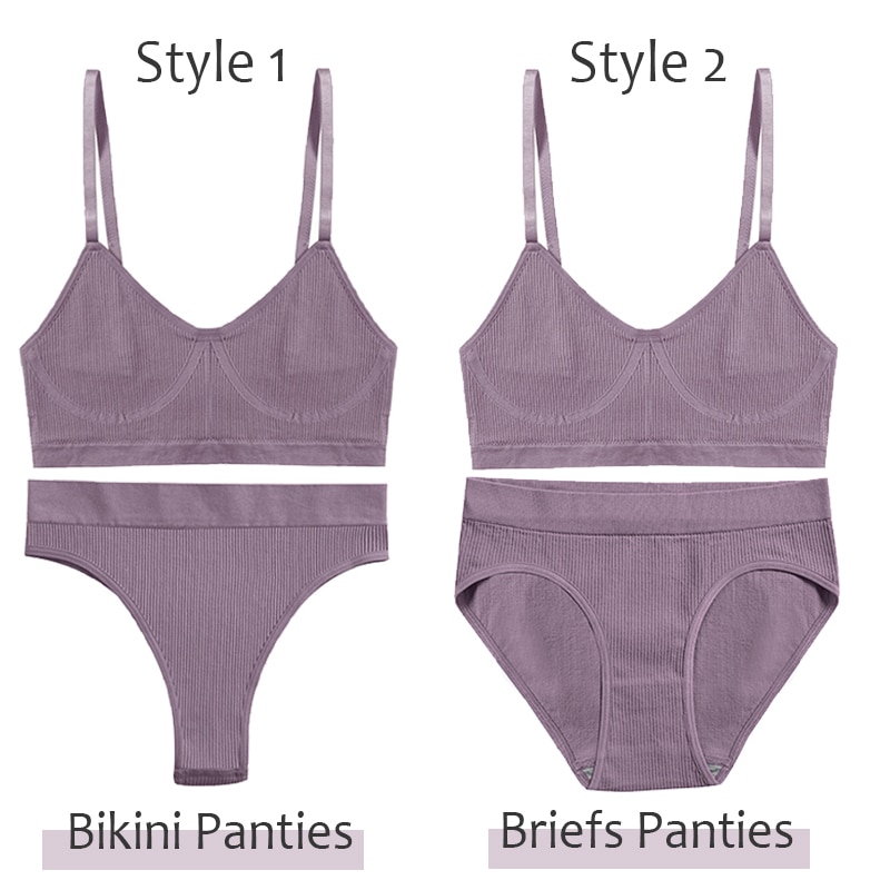 Set đồ lót FINETOO vải cotton thiết kế thoáng khí thời trang dành cho nữ | BigBuy360 - bigbuy360.vn
