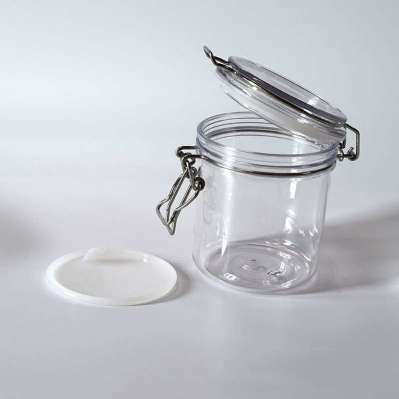 Lọ đựng tròn 500ml đựng gia vị đa năng kèm nắp đậy