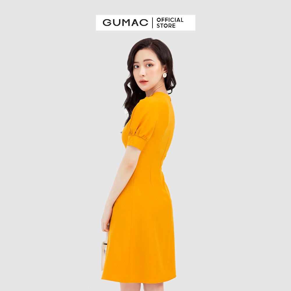 Đầm cổ V phối nút DB927 GUMAC | BigBuy360 - bigbuy360.vn