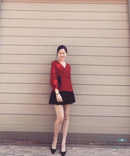 Áo chéo buộc nơ siêu xinh (kèm video,ảnh thật)