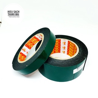 Băng dính xốp xanh 2 mặt siêu dính 2cm/4,5cm