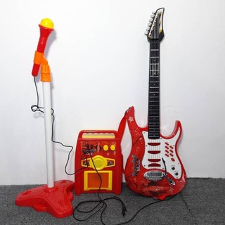 Đàn guitar dùng pin kèm mic vc-hk-8010