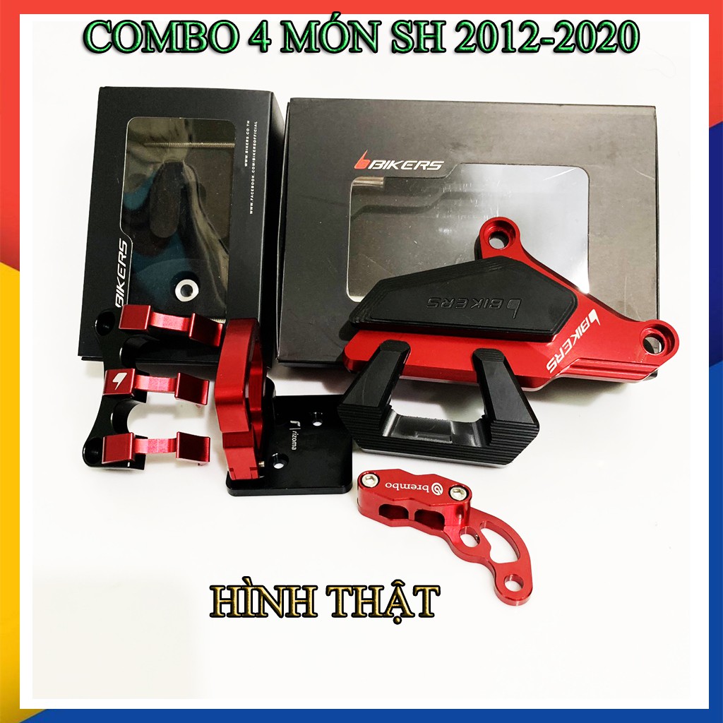 COMBO BỘ BIKER CNC CAO CẤP CHO SH 2017-2019  ( 4 chi tiết liệt kê bên dưới)