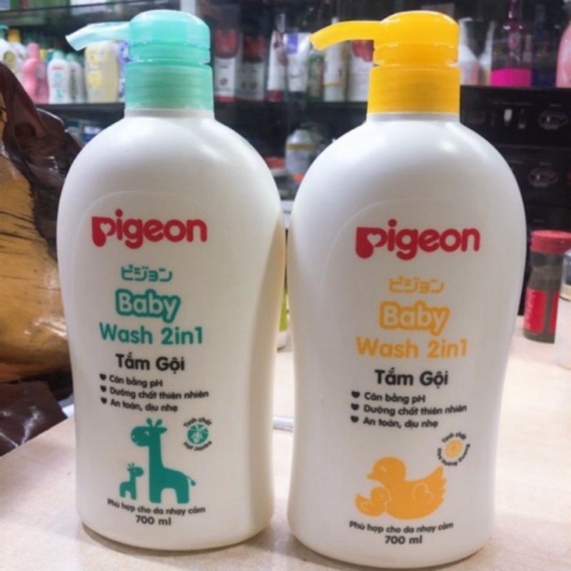 [Beman123]  Tắm gội pigeon 700 ml baby 2in 1