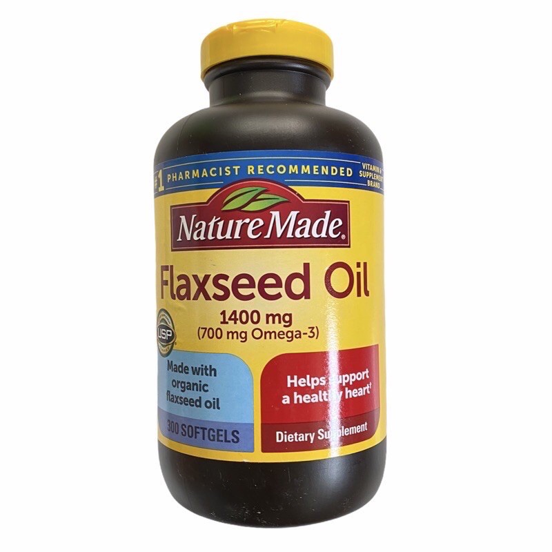 Viên uống Flaxseed Oil 1400mg 300 Viên (mẫu mới) - Hàng Mỹ