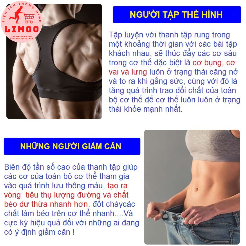 (HÀNG CAO CẤP LOẠI 1) Gậy rung tập thể dục thể thao chuyên dụng cao cấp Gậy Feilishi ✅