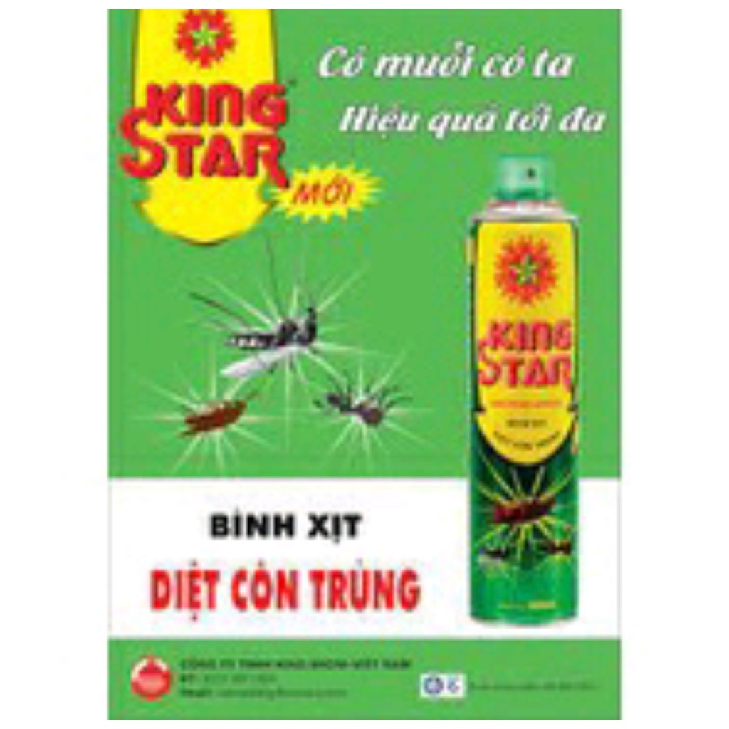 Combo 2 Bình xịt côn trùng King STar chai 600ml
