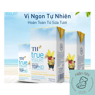 Sữa Chua Uống TH True Yogurt TopKid Các Vị Dâu, Cam, Chuối 110ml