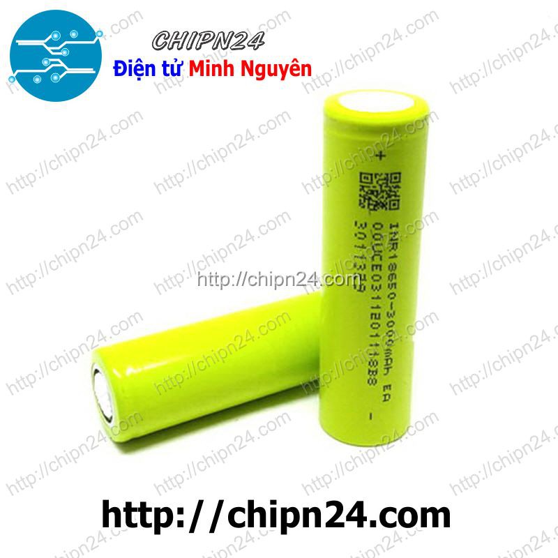 [1 VIÊN] Pin sạc 18650 3.7V 3000mAh (Hàng tốt)