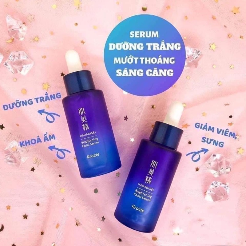 Serum tinh chất dưỡng trắng da mờ thâm nám kracie hadabisei brightening facial 30ml nhật bản