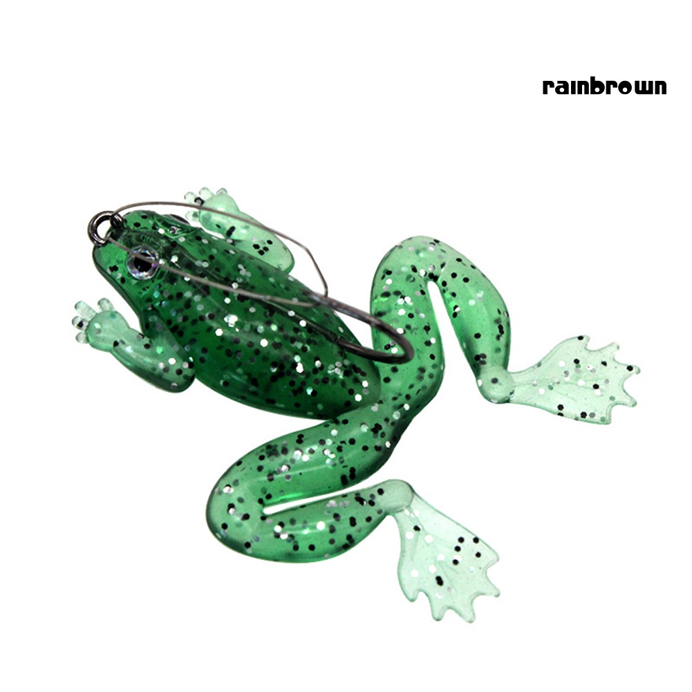 Set 3 Mồi Câu Cá Nhân Tạo Hình Ếch Nước Mắt Sống Động Kích Thước 6cm