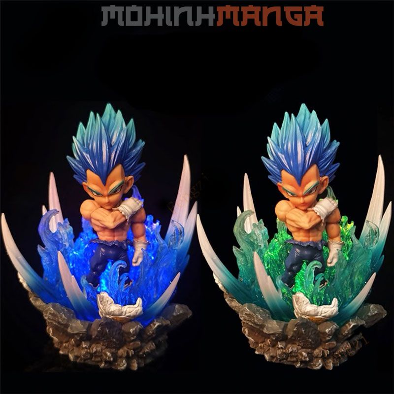 Mô hình có đèn LED màu Son Goku Ultra Instinct (Songoku vô cực), Vegeta Blue và Broly trong Dragon Ball 7 viên ngọc rồng