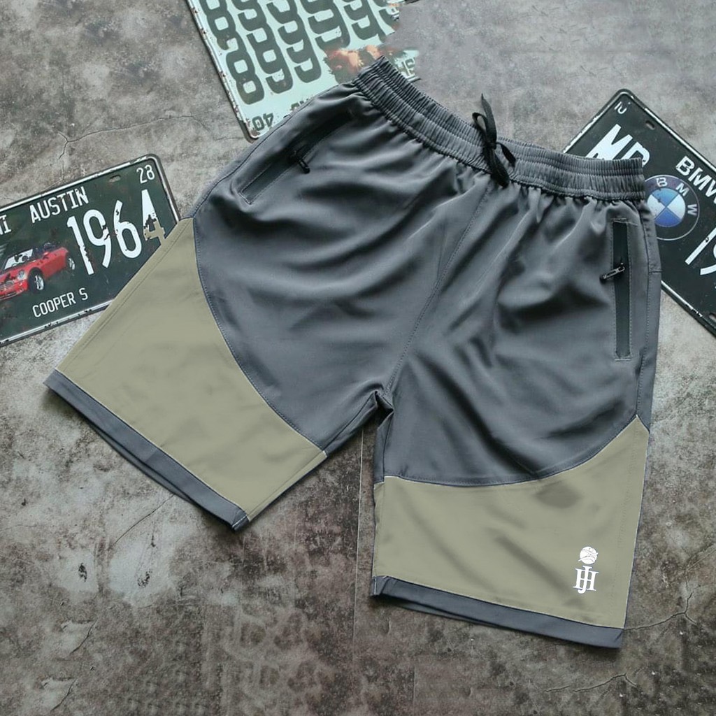 Quần đùi nam, quần short nam hai màu vải gió chun co giãn mềm mại thoải mái