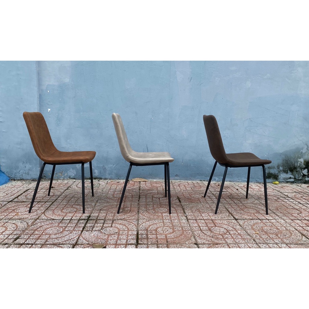 Ghế ăn,cafe Bọc vải giả Da cao cấp, chân thép sơn tĩnh điện TM199