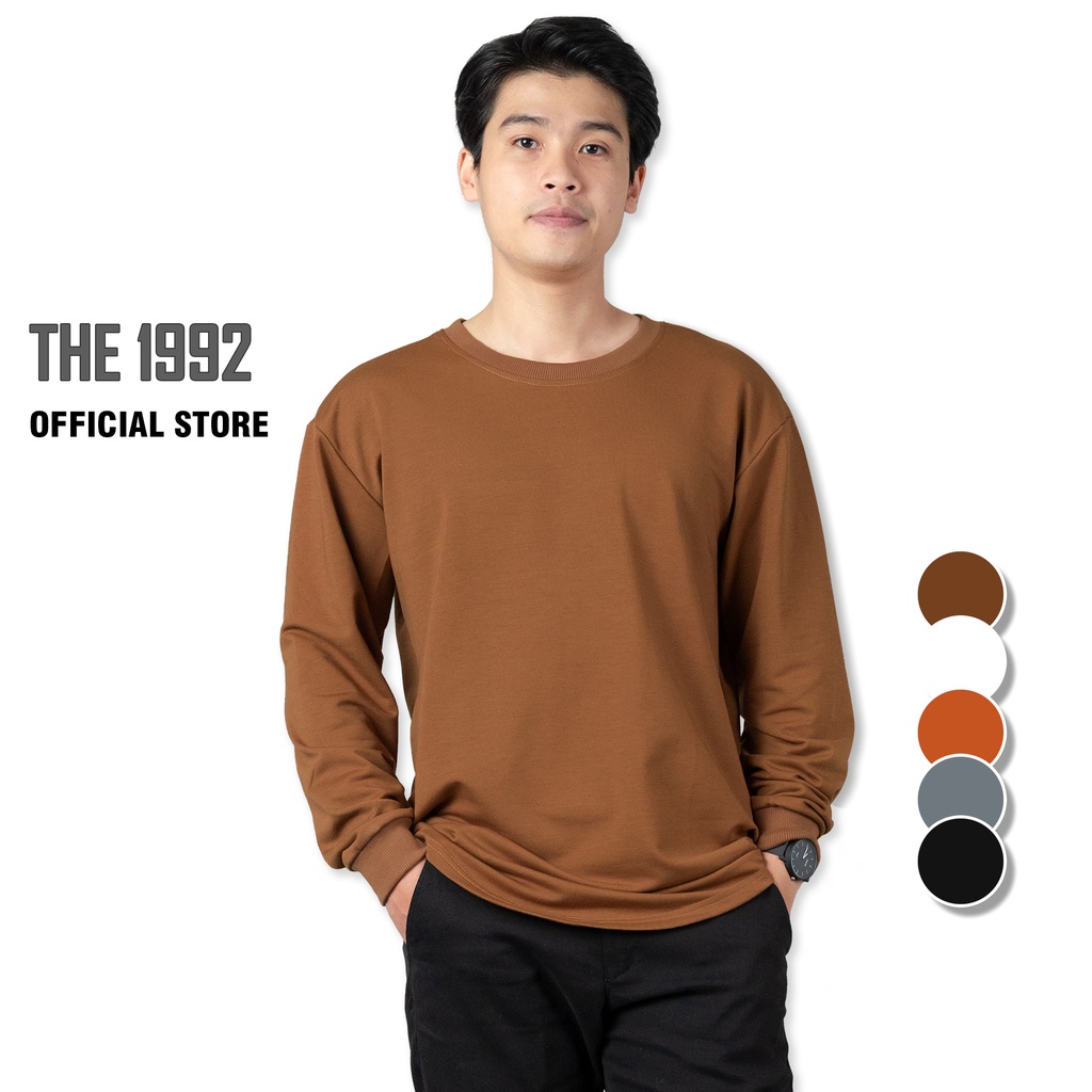 Áo dài tay vạt bầu THE 1992 Sweater basic nam