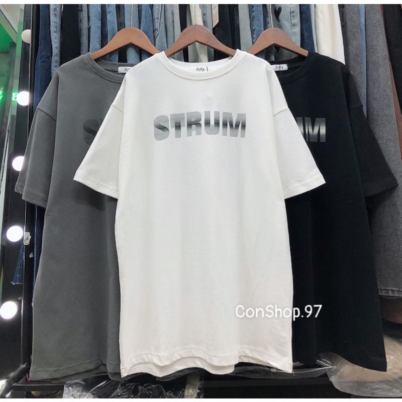 Áo Thun 3158 Form RỘNG Cho Cả Nam Nữ Chữ STRUM , Áo Thun Unisex