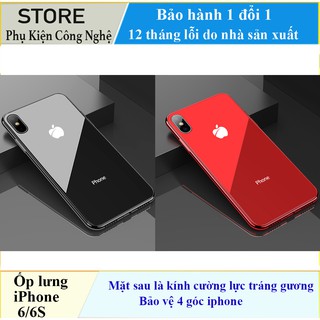 Ốp lưng iPhone 6/ 6S - kính cường lực tráng gương