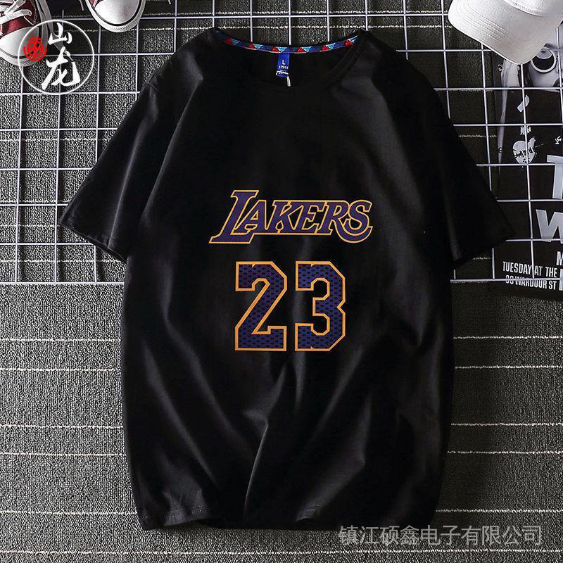 Áo Thun Ngắn Tay In Hình Đội Bóng Rổ Lakers Cá Tính Áo Thun Bóng Rổ In Số 24 Kobe Năng Động Thời Trang Dành Cho Nam Áo Thun Thể Thao Dáng Suông 23 Thời Trang