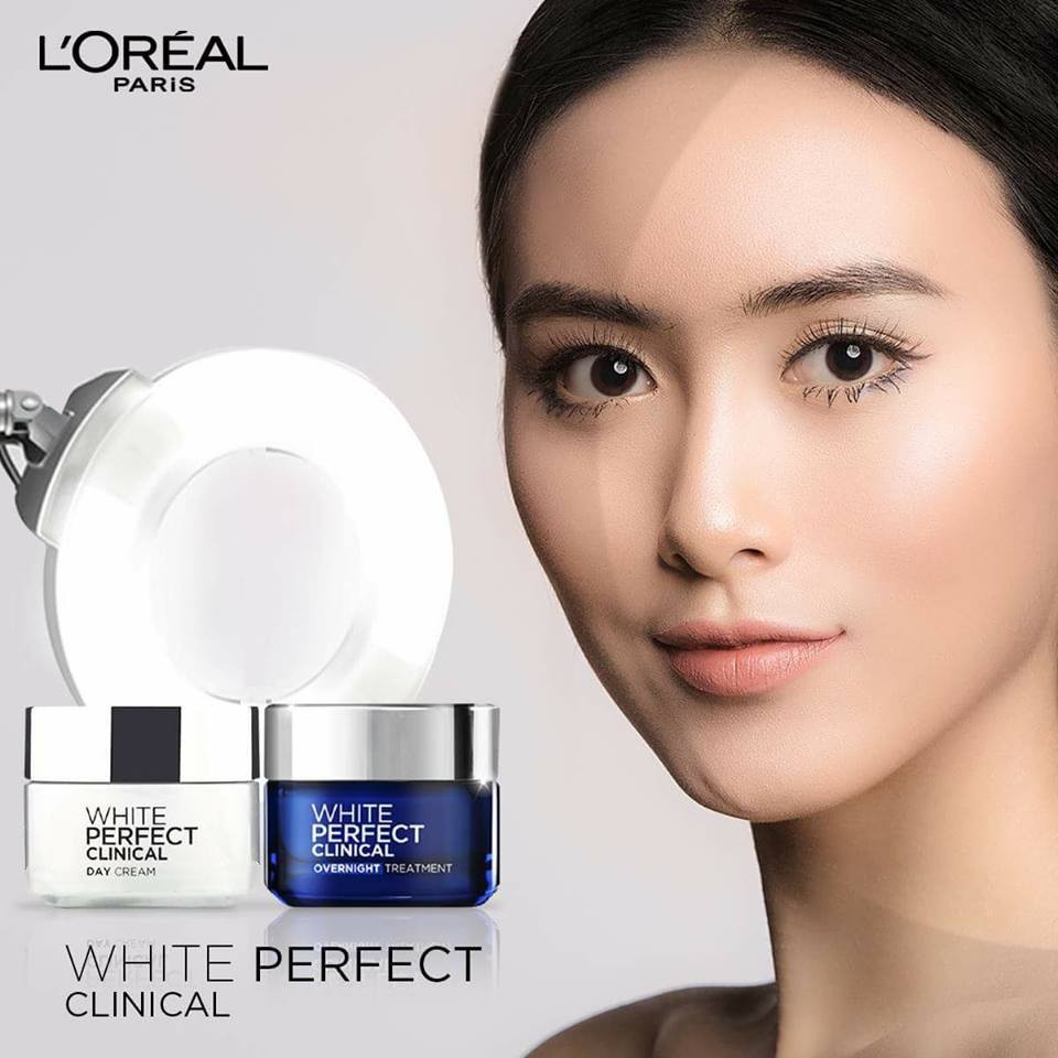 [CHÍNH HÃNG] Kem Dưỡng Trắng Mịn Và Giảm Thâm Nám Ngày Và Đêm L'Oréal White Perfect Day/Night Clinical 50ml