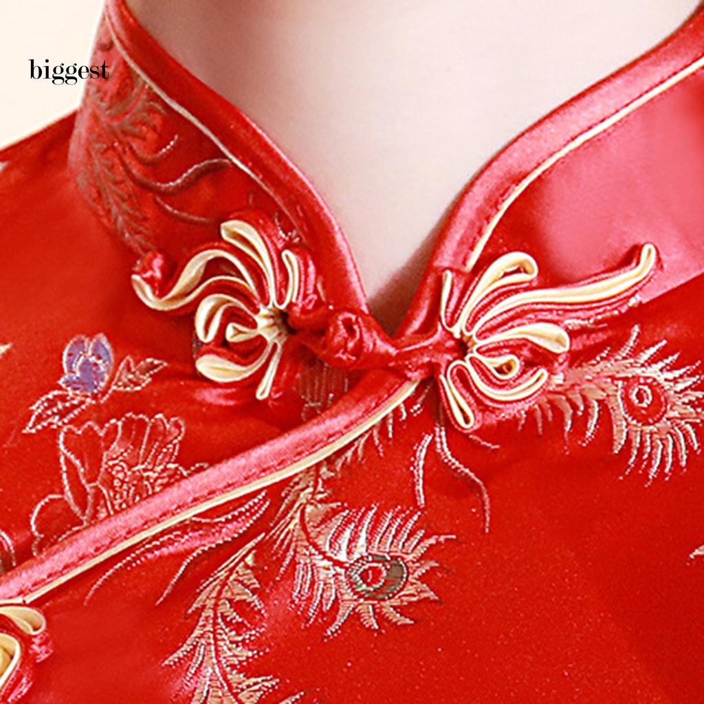 Áo Kiểu Sườn Xám Cổ Đứng Phong Cách Trung Hoa Cho Nữ