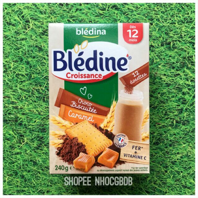 [ 2020 ] Bột lắc sữa Bledina Choco bích quy & Caramel 12 gói * 20gr