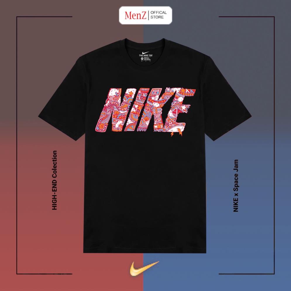 Áo Thun Nike Costom Thổ Cẩm Form Rộng Chất Liệu Cotton Cao Cấp Thoáng Mát