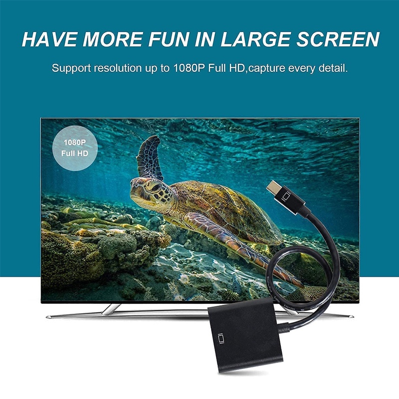 Cổng Chuyển Đổi Mini DisplayPort Sang VGA, Cổng DP Mini DP Sang VGA (Thunderbolt) Cho ThinkPad SurfacePro PC