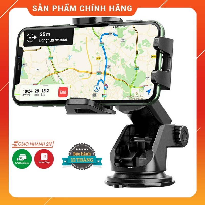 Giá Kẹp Điện Thoại Ô Tô Khớp Dài, Kẹp Hoco CA76 Đời Mới Hít Táp Lô Kính Chắn Gió Cho Xe Hơi Ô Tô Xoay 360 Độ