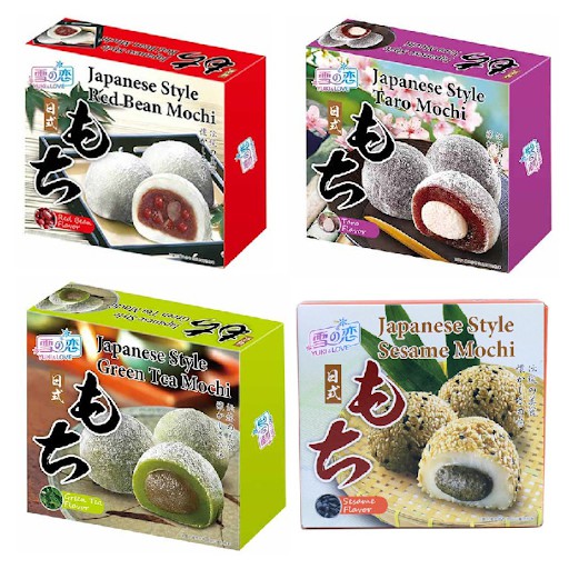 Mochi Nhân Đậu Đỏ Hộp 4 Cái 140g- 4712905052409