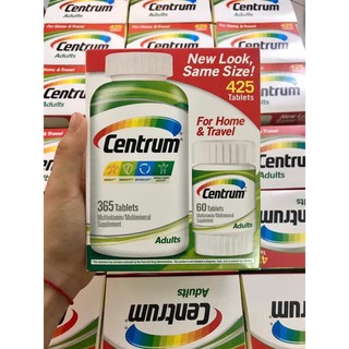 Viên Uống Tổng Hợp VITAMIN Centrum SILVER Cho Nam Nữ dưới 50 tuổi 425 Viên