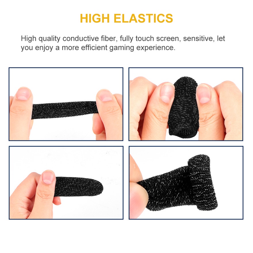 Cặp găng ngón tay chơi game PUBG trên điện thoại cảm ứng chống bám mồ hôi thoáng khí tiện lợi