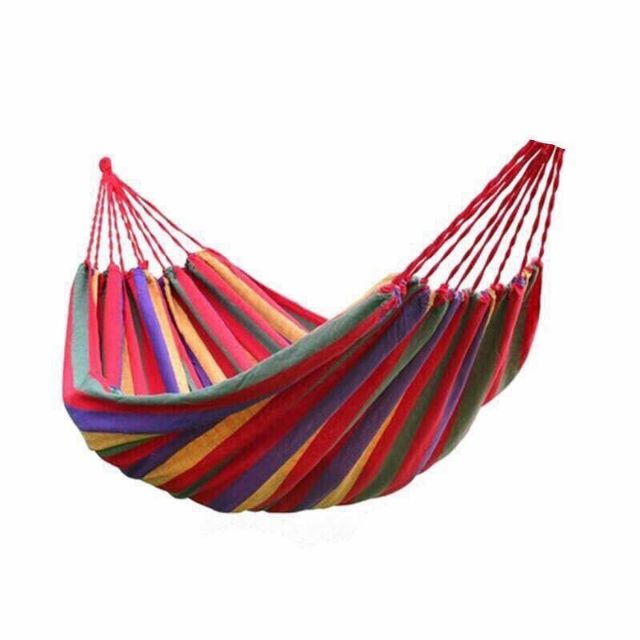 [FREESHIP] Võng Du Lịch, Cắm Trại Ngoài Trời Nhiều Màu Tiện Lợi - Võng 7 Màu