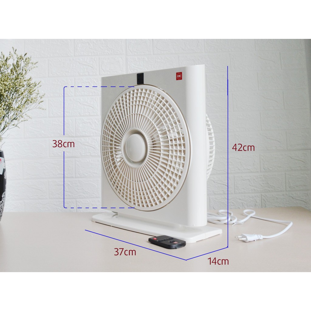 Quạt Hộp KDK SD30X Có Remote -Tím Bạc - Hàng Chính Hãng