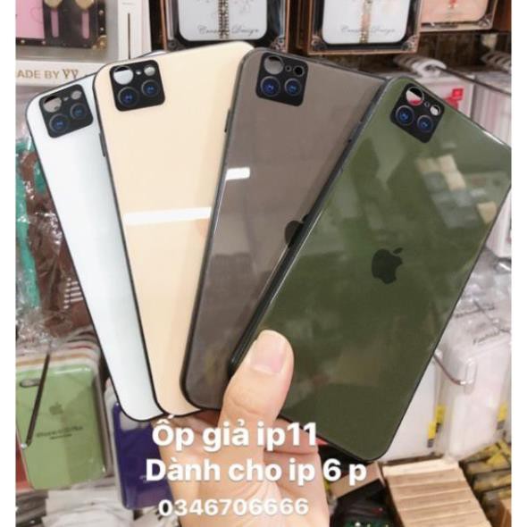 Ốp lưng kính giả ip11 cho ip6/6p/7/7plus/X/Xr/XSMax 💎 ❣️
