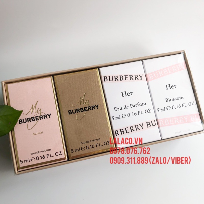 Bộ Nước Hoa Mini - Gift Set Burberry 4 chai | Thế Giới Skin Care