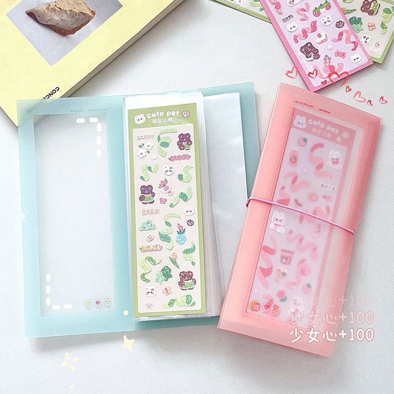 Flowertree Bộ Sưu Tập Sticker Macaron Trang Trí Sổ Lưu Niệm