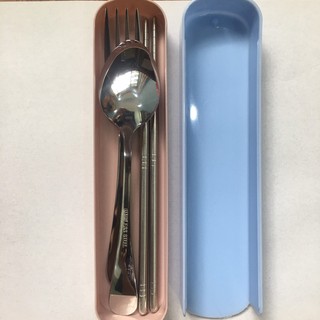 Thìa đũa dĩa inox cá nhân - Combo 3 món tiện lợi
