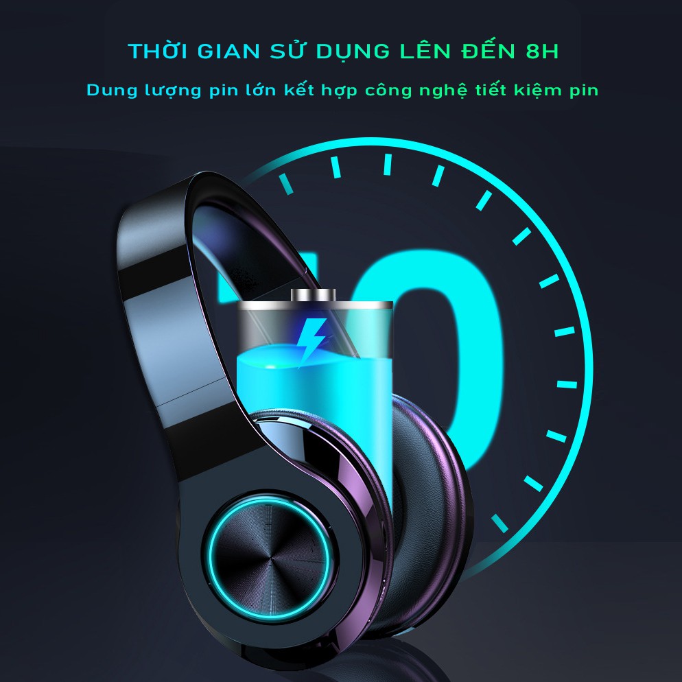 Tai Nghe Chụp Tai Bluetooth Không Dây SIDOTECH B39S Chống Ồn Pin Trâu Chơi Thể Thao Gaming Pubg Mobile Android Iphone | BigBuy360 - bigbuy360.vn