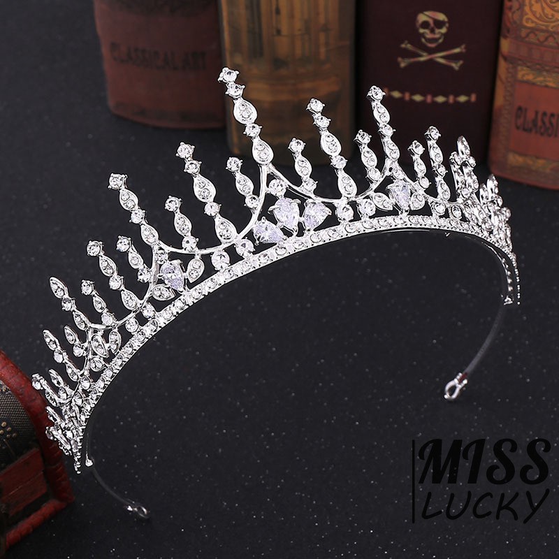 Vương Miện Đính Đá Zircon Sang Trọng Cho Cô Dâu