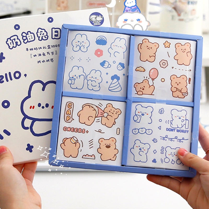 ⭐ iLado ⭐【1PC】 sticker PET Không Thấm Nước Nhãn cô gắi dễ thương Hình Dán Cute Sticker Dễ Thương Sticker Trang Trí Sổ Hình Dán Sticker  Nhãn Dán Sổ Chiết Lưu Trữ Trang Trí Sổ Dán Sổ Lưu Trữ Sticker Hiểm Bộ StickerTập Vở Sổ