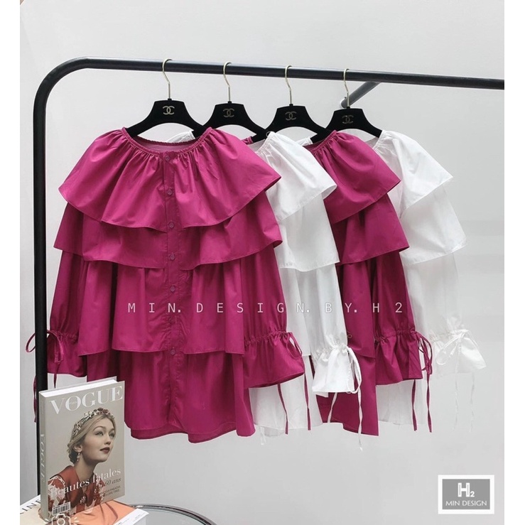 Áo Bèo Tầng Thô Lụa