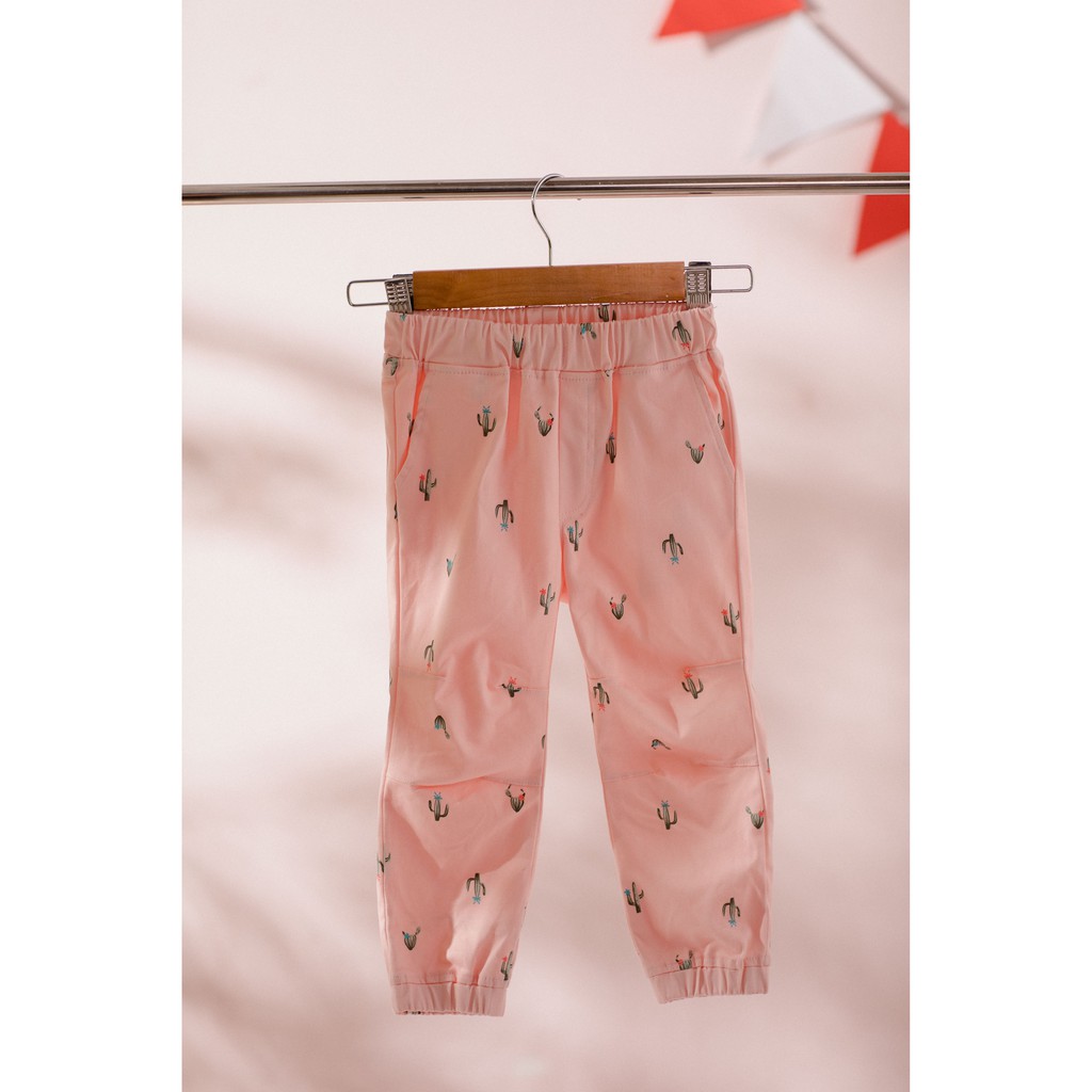 [LITTLE PINK] KATIA PANTS - Quần kaki hồng xương rồng bé gái