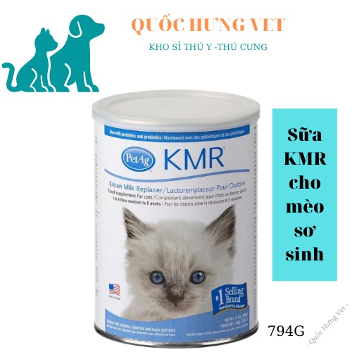 Sữa KMR cho mèo con thay thế sữa mẹ lon 340gr- QUỐC HƯNG VET
