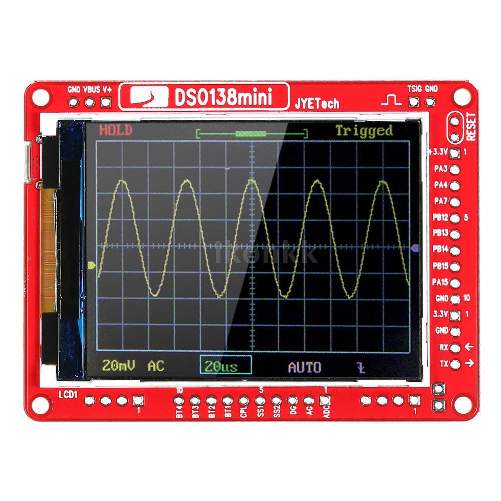 JYE Tech DSO138 Mini Digital Oscilloscope DIY Kit SMD Parts Pre-soldered Electronic Learning Set 1MSa/s 0-200KHz with Tr